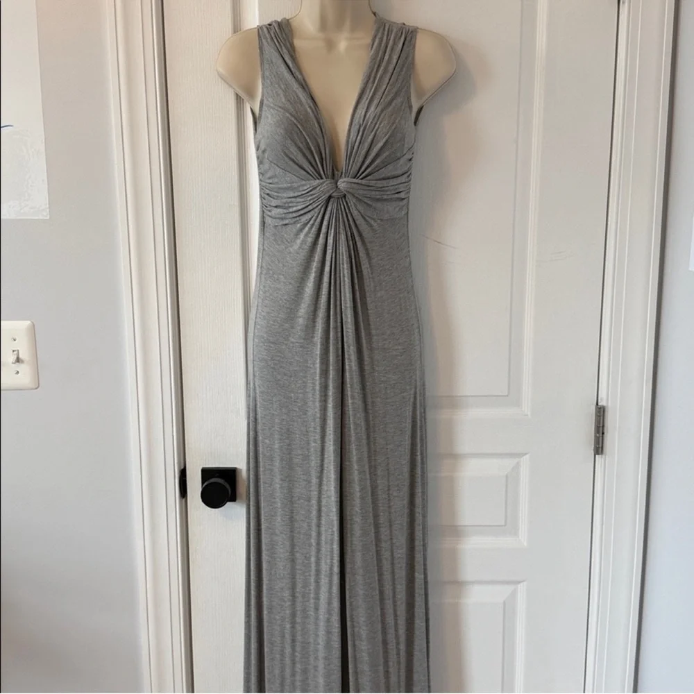max studio jersey maxi dress Max Mara Studio Black Jersey Lace trim Sleeveless Maxi Dress S
